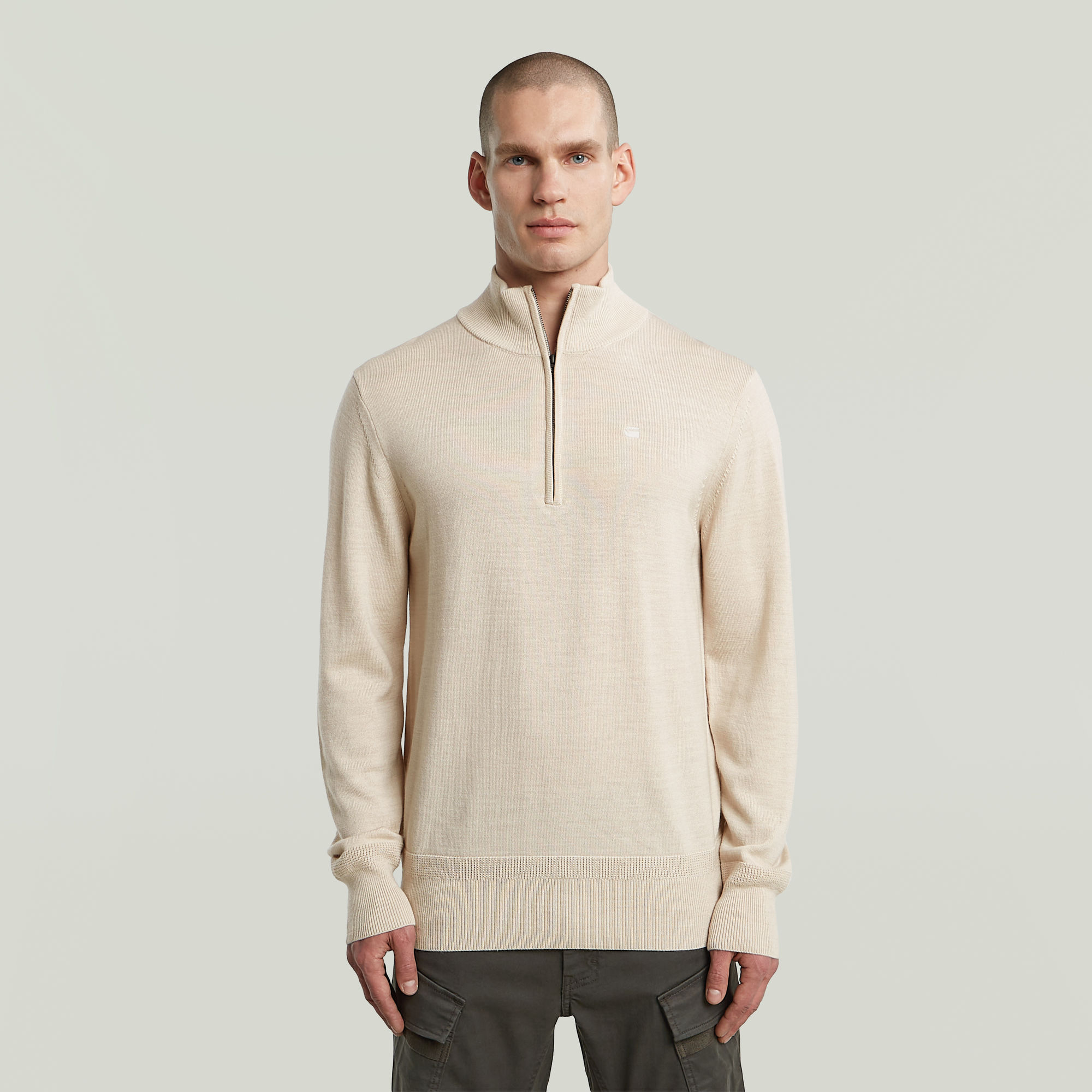 Premium Core Half Zip Knit - White - Men
Premium Core Half Zip Knit - White - Men