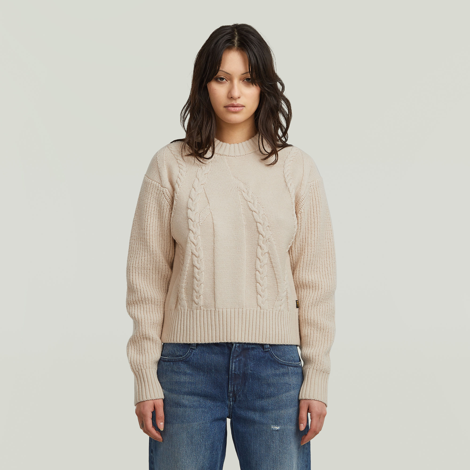 Big Cable Knit Pullover - White - Women
Big Cable Knit Pullover - White - Women