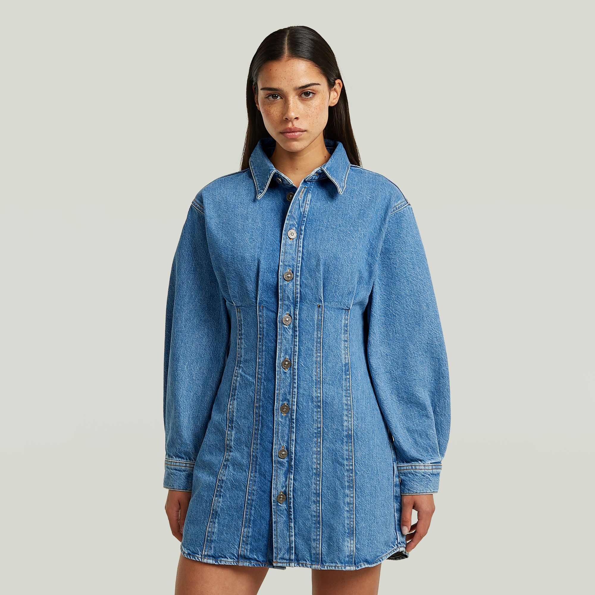 Carter Denim Shirt Dress - Light blue - Women
Carter Denim Shirt Dress - Light blue - Women