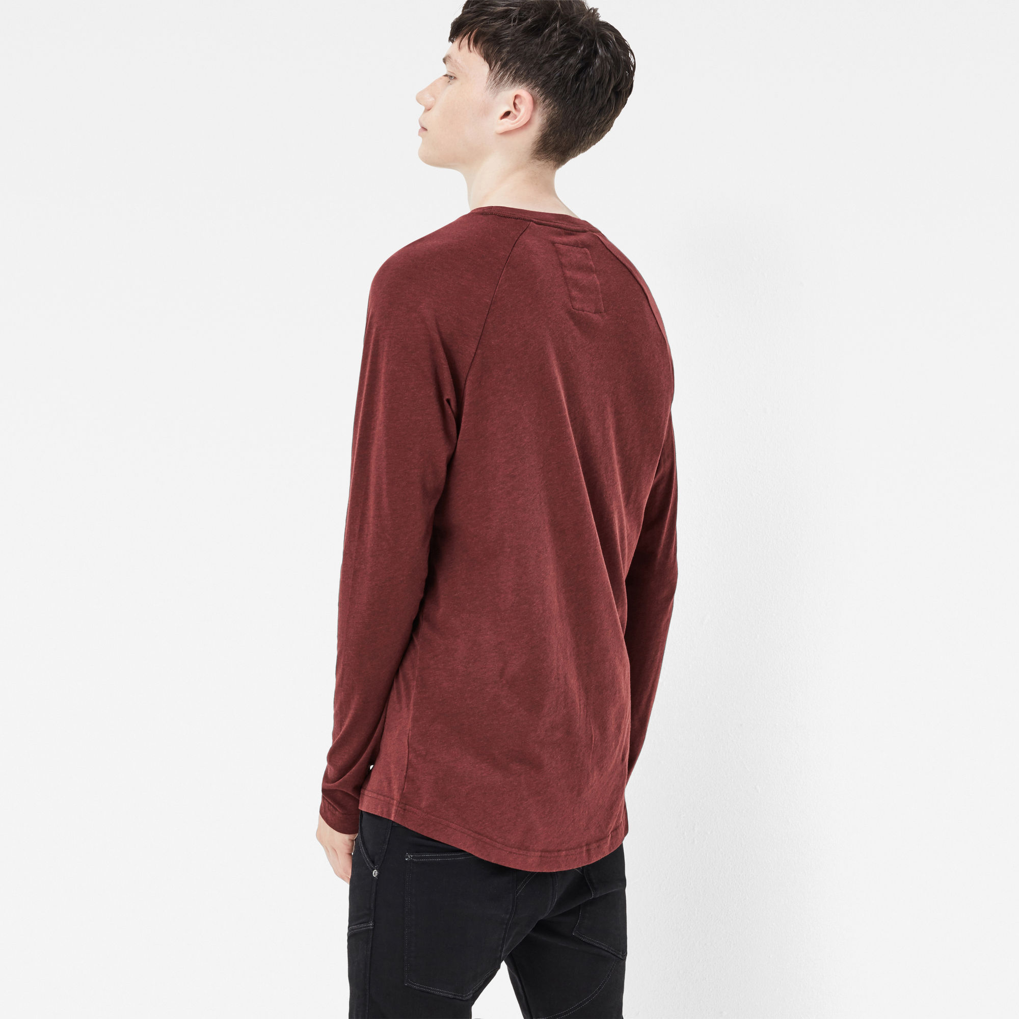 Classic Raglan T Shirt Red G Star Raw