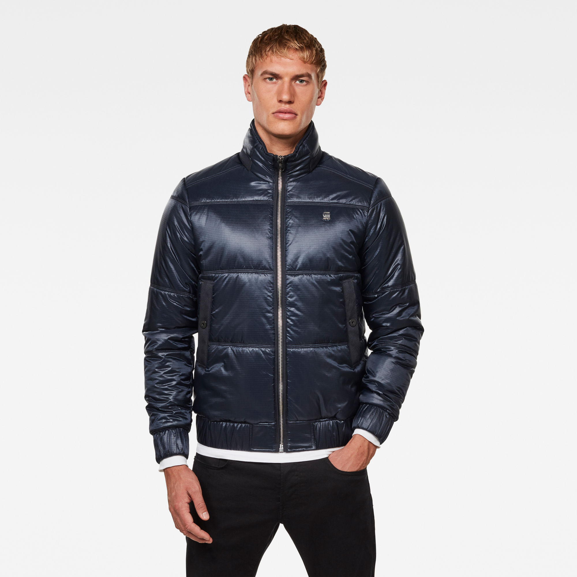 Meefic Quilted Jacket Dark Blue G Star RAW