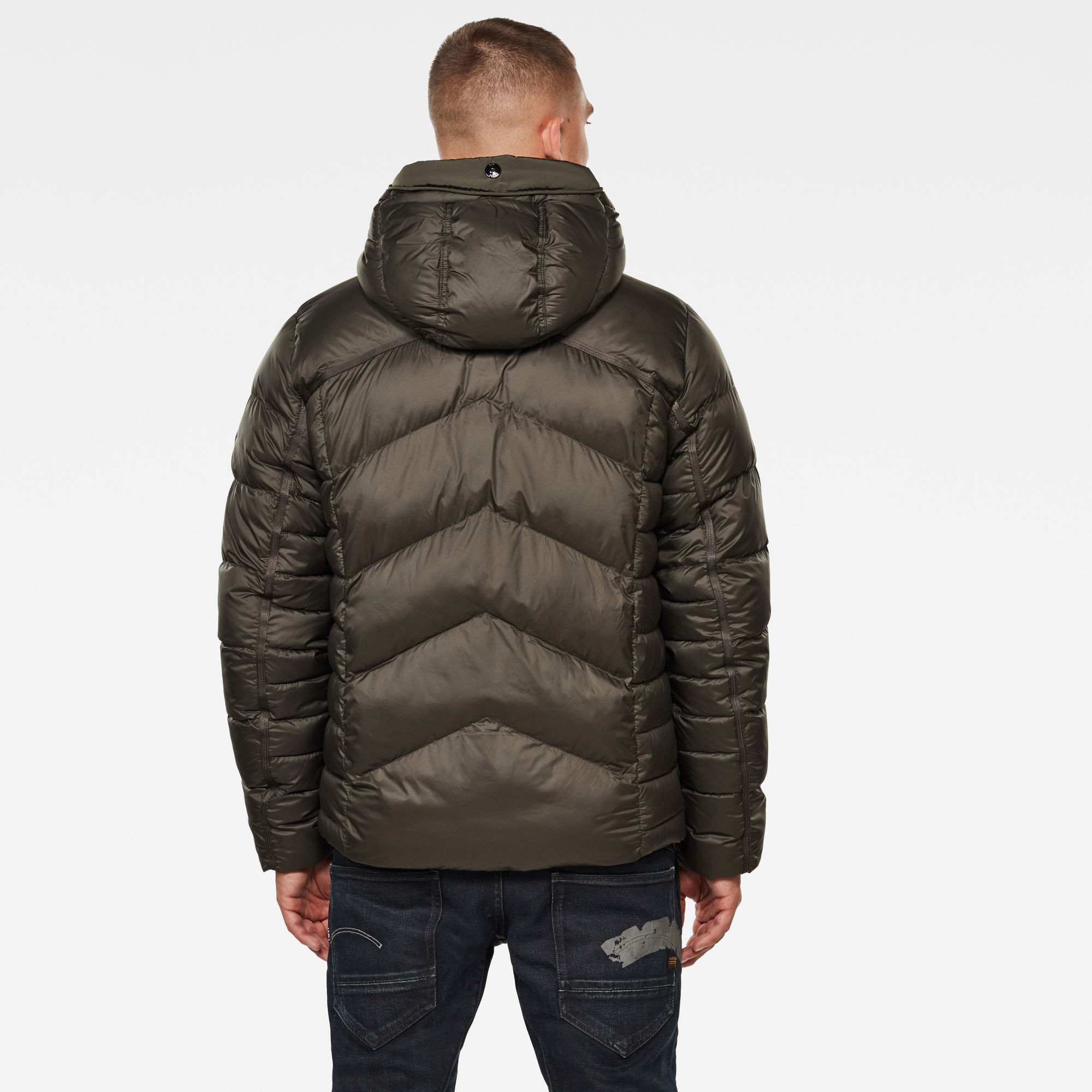 Whistler Hooded Puffer Jacket Grey G Star Raw