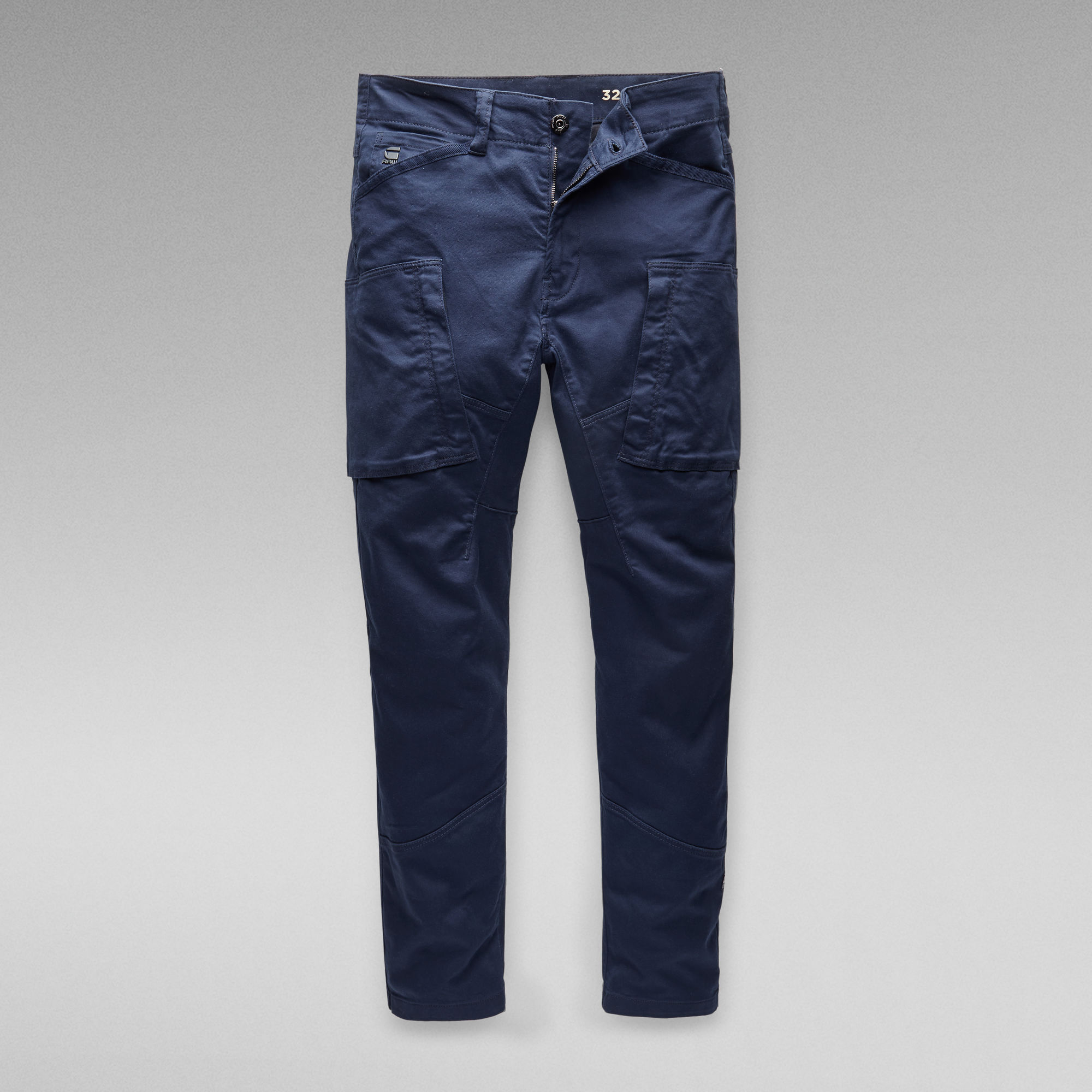 Zip Pocket 3D Skinny Cargo Pants Dark Blue G Star RAW