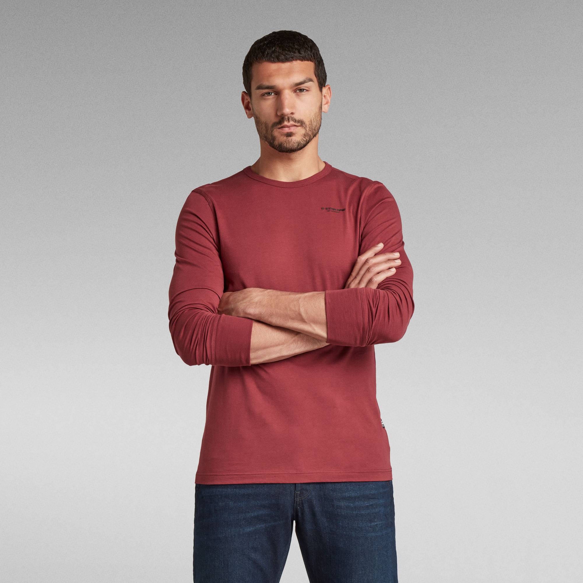 Base R T Shirt Red G Star RAW