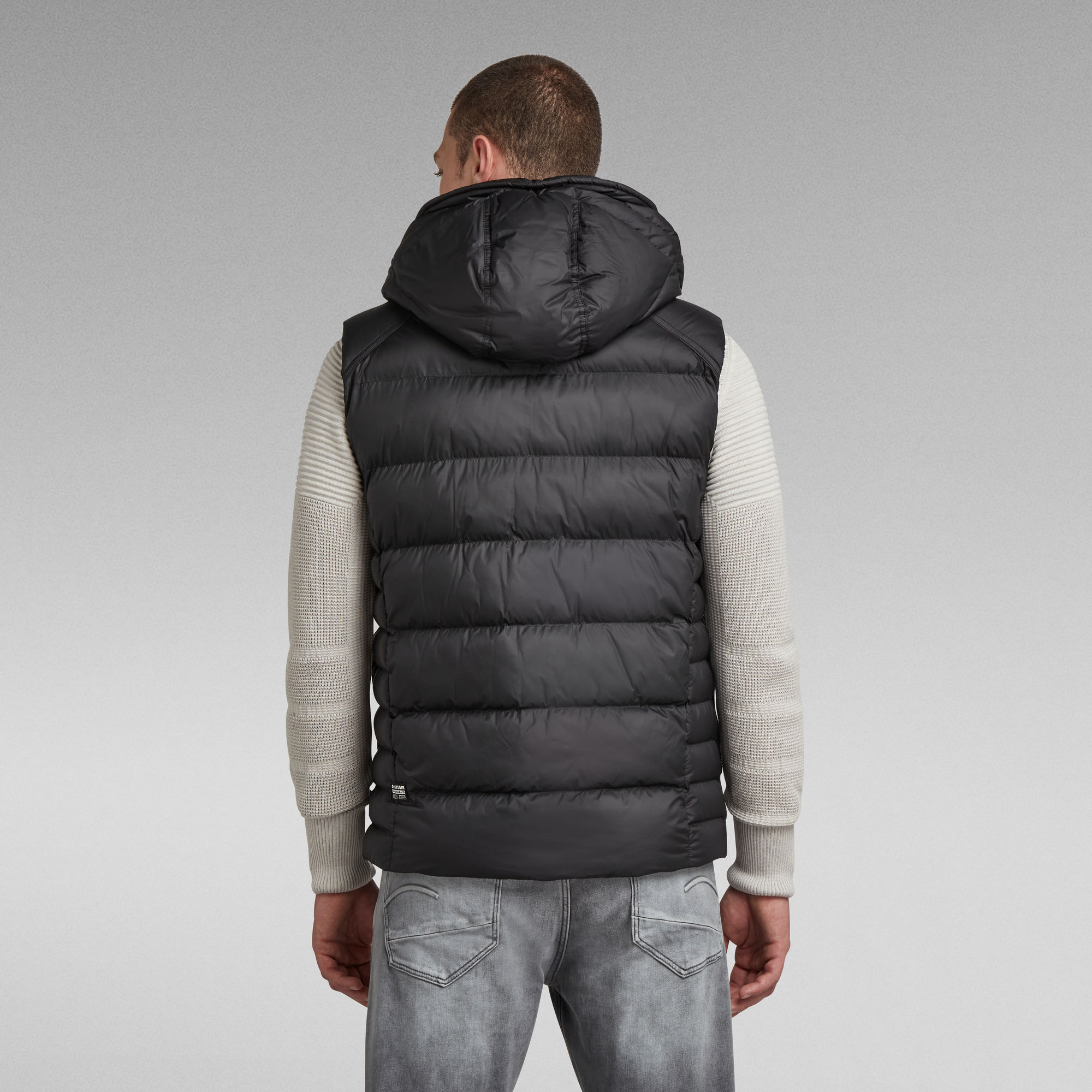 G Whistler Padded Hooded Vest Black G Star RAW