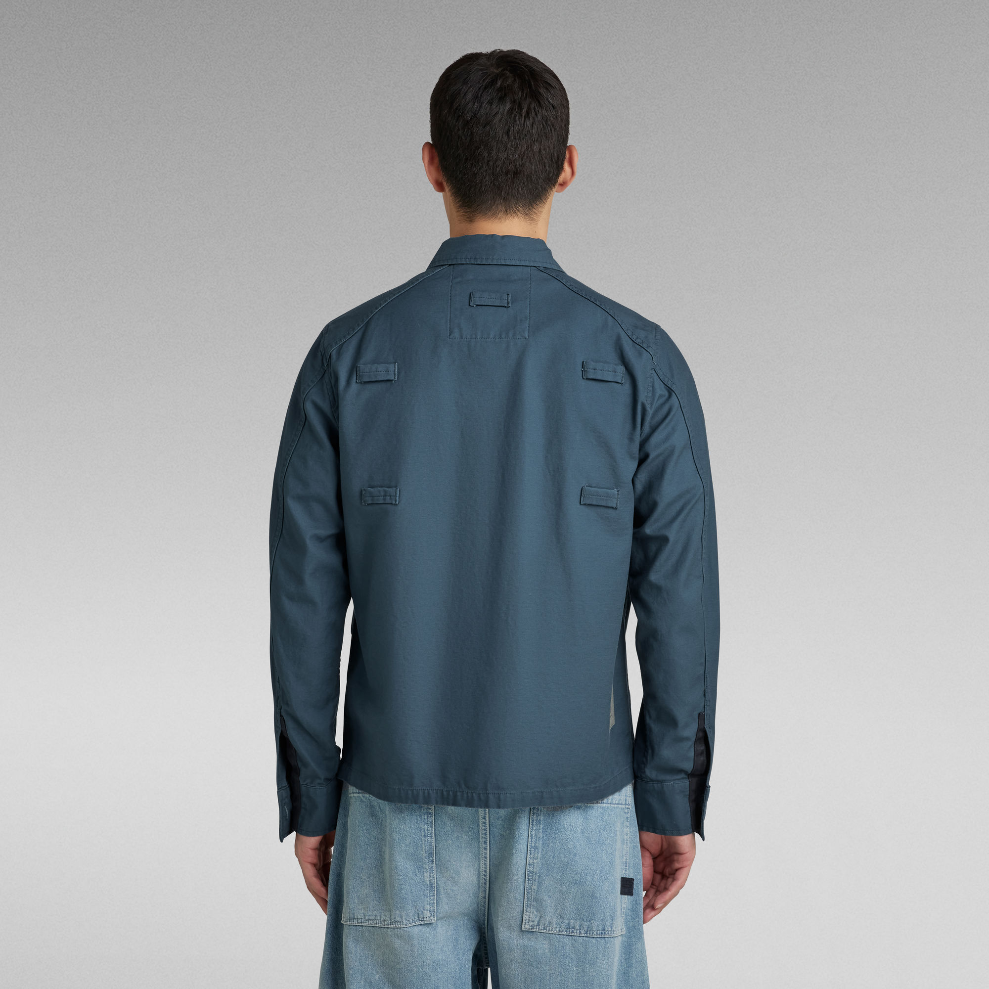 Pocketony Service Overshirt Mittelblau G Star Raw