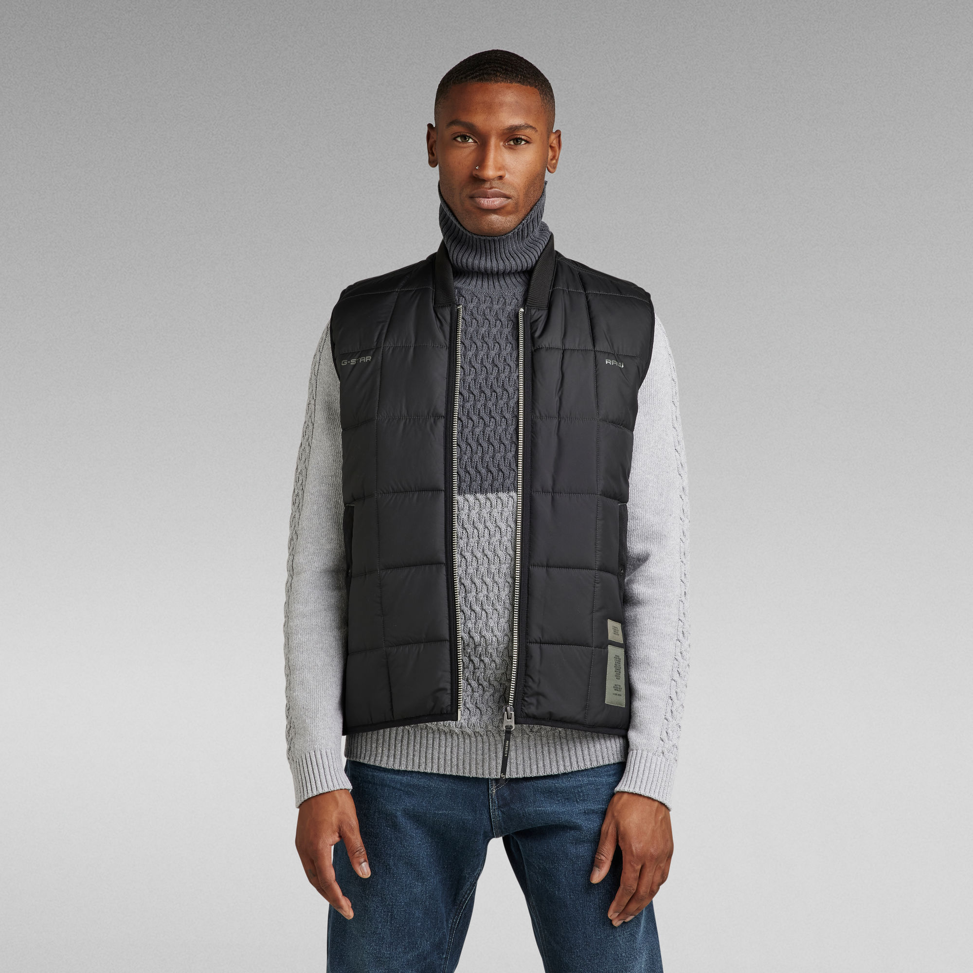 Meefic Square Quilted Vest G Star Raw Kr