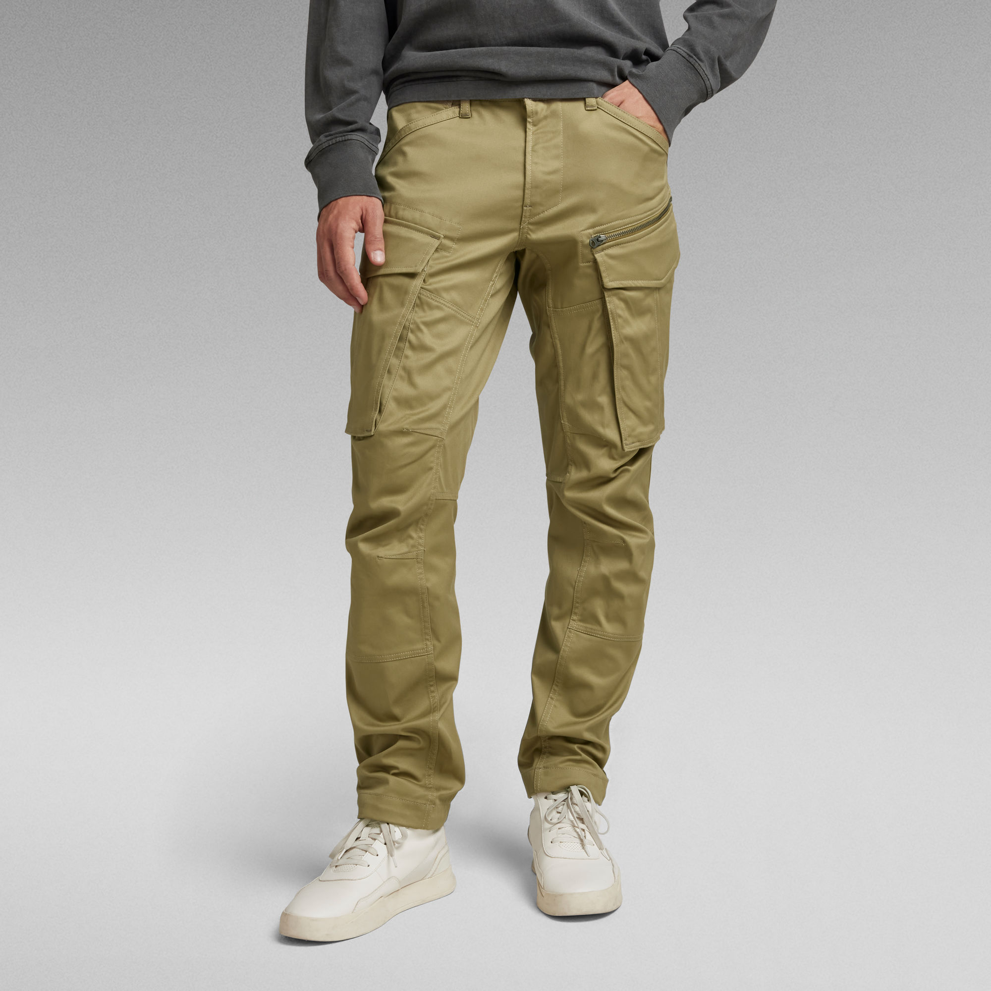 Pantalon Rovic Zip D Regular Tapered Vert G Star Raw