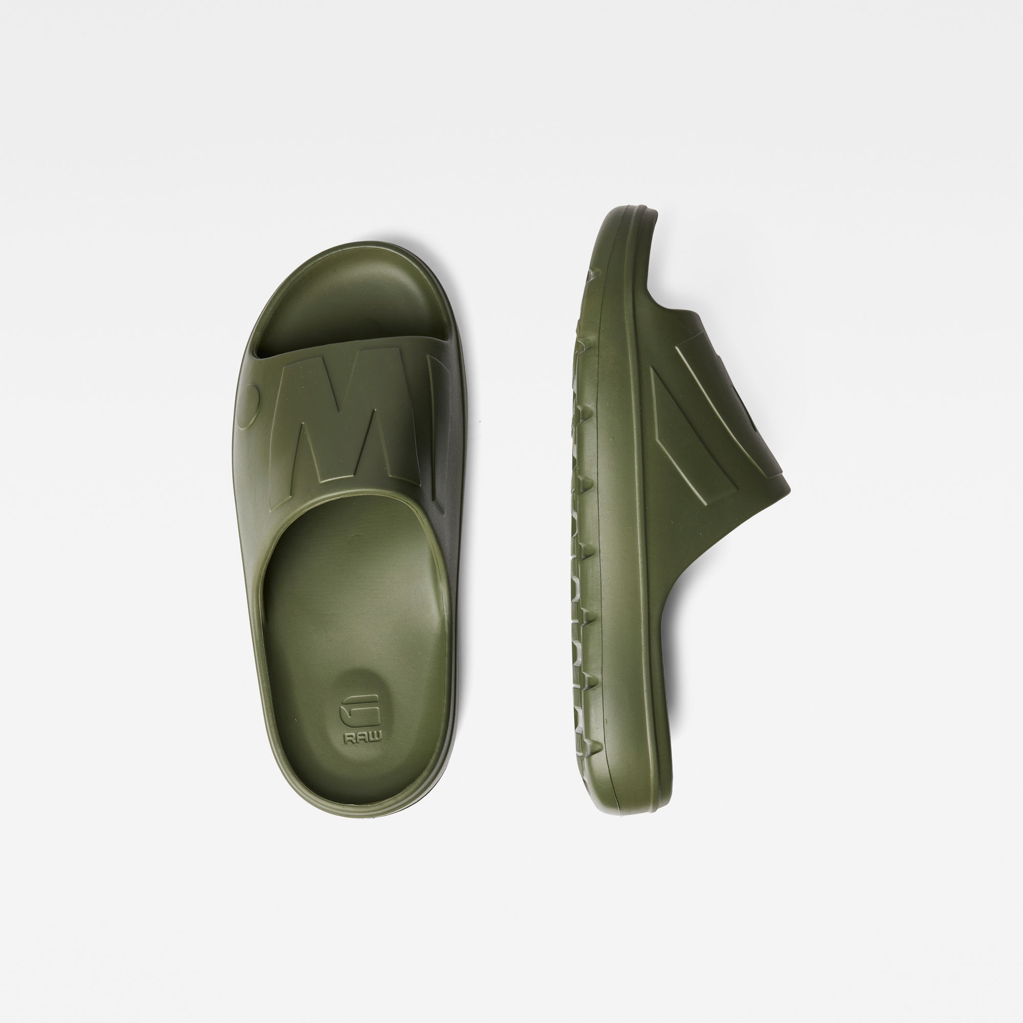 D Staq Tonal Slides グリーン G Star RAW