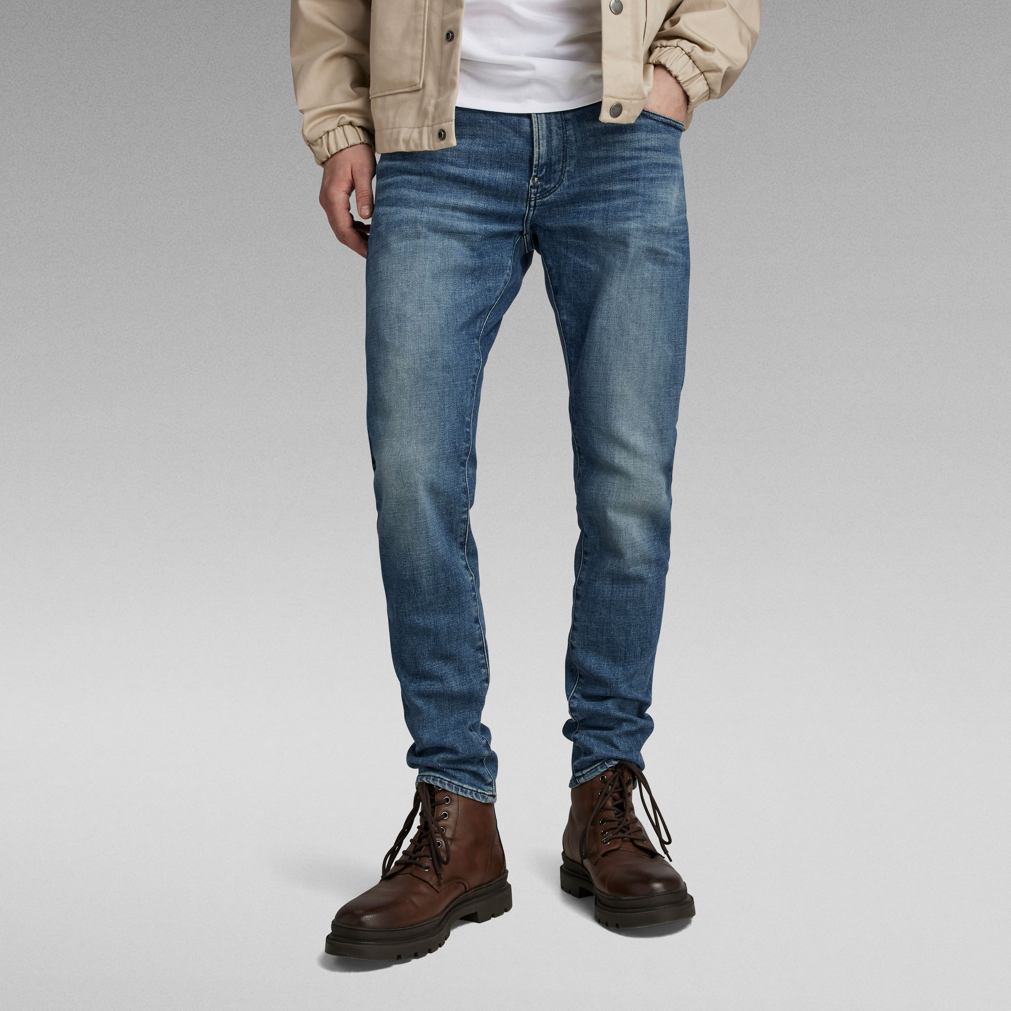 Revend Fwd Skinny Jeans Mittelblau G Star RAW