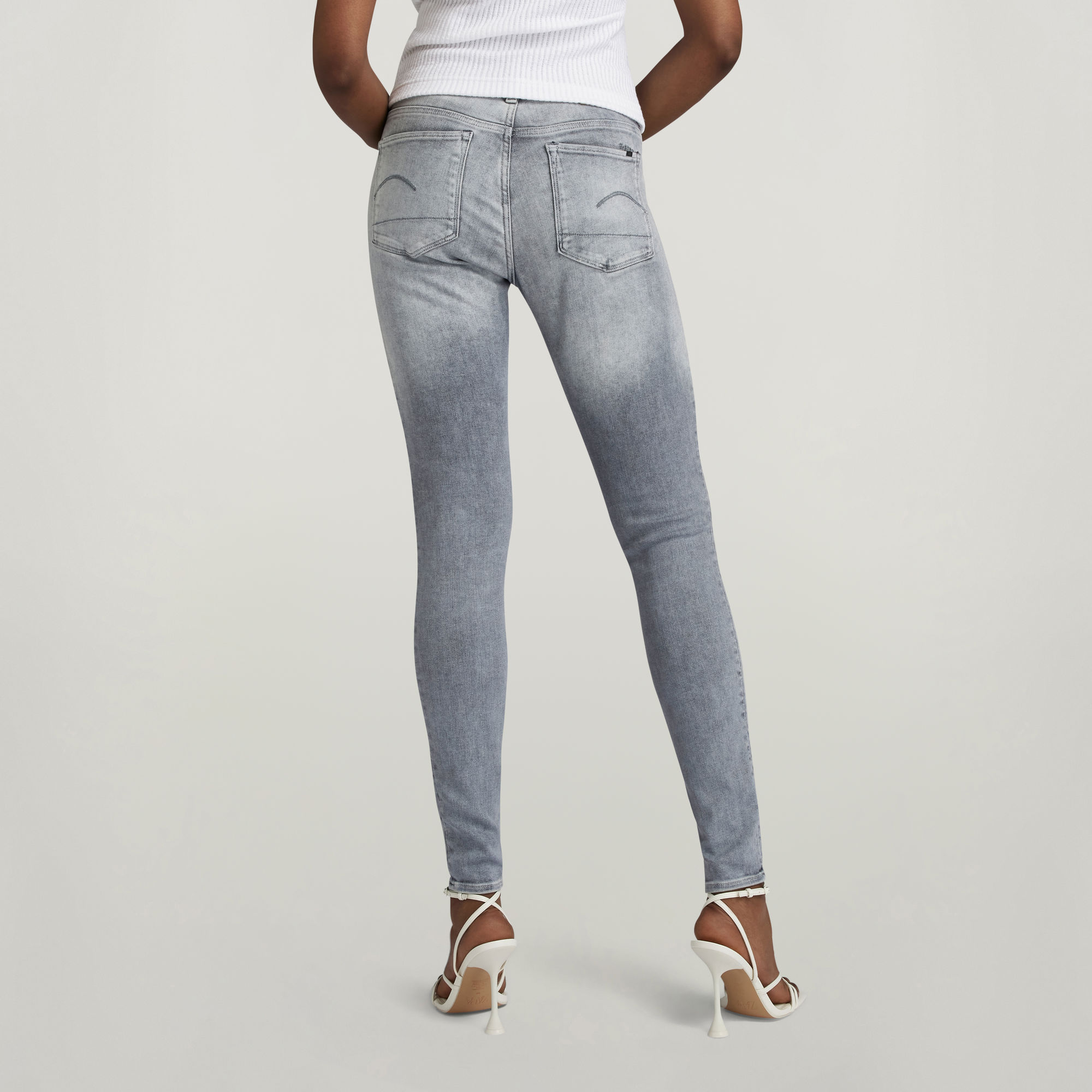 Skinny Jeans Women Grey G Star Raw