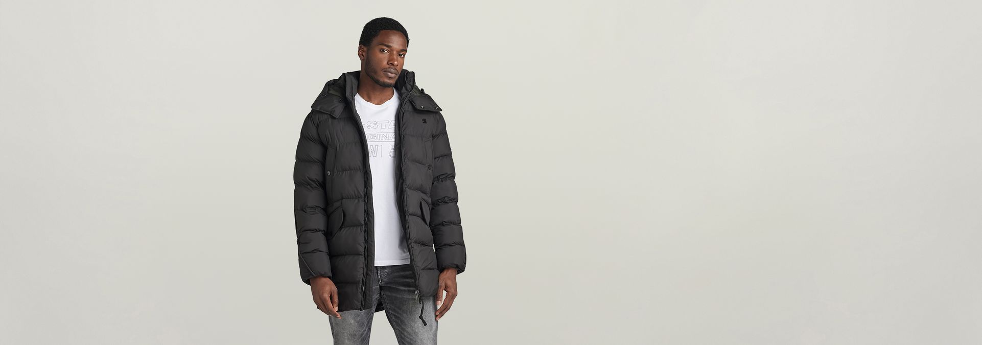 Parka à capuche G Whistler Padded Noir G Star RAW