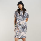 G-STAR Outlet Vestido Palm Printed Loose T-Shirt Multi color