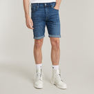 G-STAR Outlet 3301 Slim Denim Shorts Medium blue