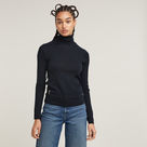 G-STAR Outlet Core Slim Turtle Knitted Sweater Dark blue