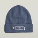 G-STAR Outlet Gorro Originals Artwork Long Azul intermedio