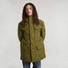 G-STAR Outlet Vodan Padded Hooded Parka Green