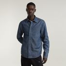 G-STAR Outlet Regular Denim Shirt Dark blue