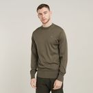 G-STAR Outlet Premium Core Knitted Sweater Brown
