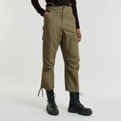 G-STAR Outlet Cargo Cropped Drawcord Pants Green