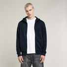 G-STAR Outlet Premium Core Hooded Zip Sweater Dark blue