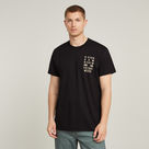 G-STAR Outlet Camiseta Text Chest Negro