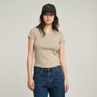 G-STAR Outlet Top Micro Placket Slim Beige