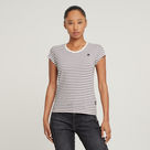 G-STAR Outlet Stripe Eyben Slim V-Neck Top 2.0 Multi color