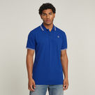 G-STAR Outlet Polo Dunda Slim Stripe Azul intermedio