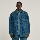 G-STAR Outlet Oversized Chore Jacket Medium blue