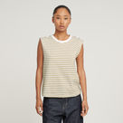 G-STAR Outlet Stripe Boxy Top Multi color