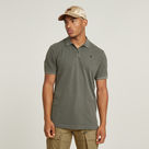 G-STAR Outlet Dunda Overdyed Slim Polo Green