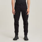 G-STAR Outlet Cargo Pants 3D Regular Tapered Cuffed Black