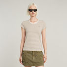 G-STAR Outlet Stripe Eyben Slim V-Neck Top 2.0 Multi color