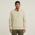 G-STAR Outlet Sudadera Nifous Half Zip Beige