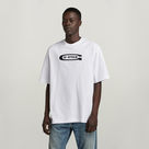 G-STAR Outlet Old School Logo Boxy T-Shirt White