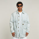 G-STAR Outlet Oversized Chore Jacket Light blue