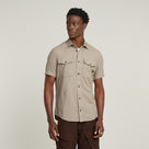 G-STAR Outlet Marine Slim Shirt Beige