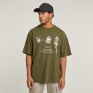 G-STAR Outlet Archive Boxy T-Shirt Green