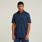 G-STAR Outlet Marine Slim Shirt Dark blue
