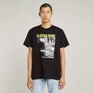 G-STAR Outlet Stairs Graphic Loose T-Shirt Black