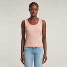 G-STAR Outlet Slim Rib Tank Top Pink