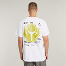 G-STAR Outlet Back Graphic Loose T-Shirt White