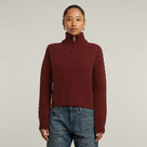 G-STAR Outlet Chunky Knit Skipper Red