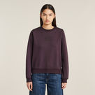 G-STAR Outlet Logo Crew Sweater Purple