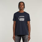 G-STAR Outlet Fingerprint T-Shirt Dark blue