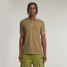 G-STAR Outlet Dunda Overdyed Slim Polo Beige