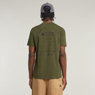 G-STAR Outlet Back Graphic Arch T-Shirt Green