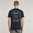 G-STAR Outlet Back Graphic Arch T-Shirt Dark blue