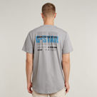 G-STAR Outlet Lash Back Graphic T-Shirt Grey